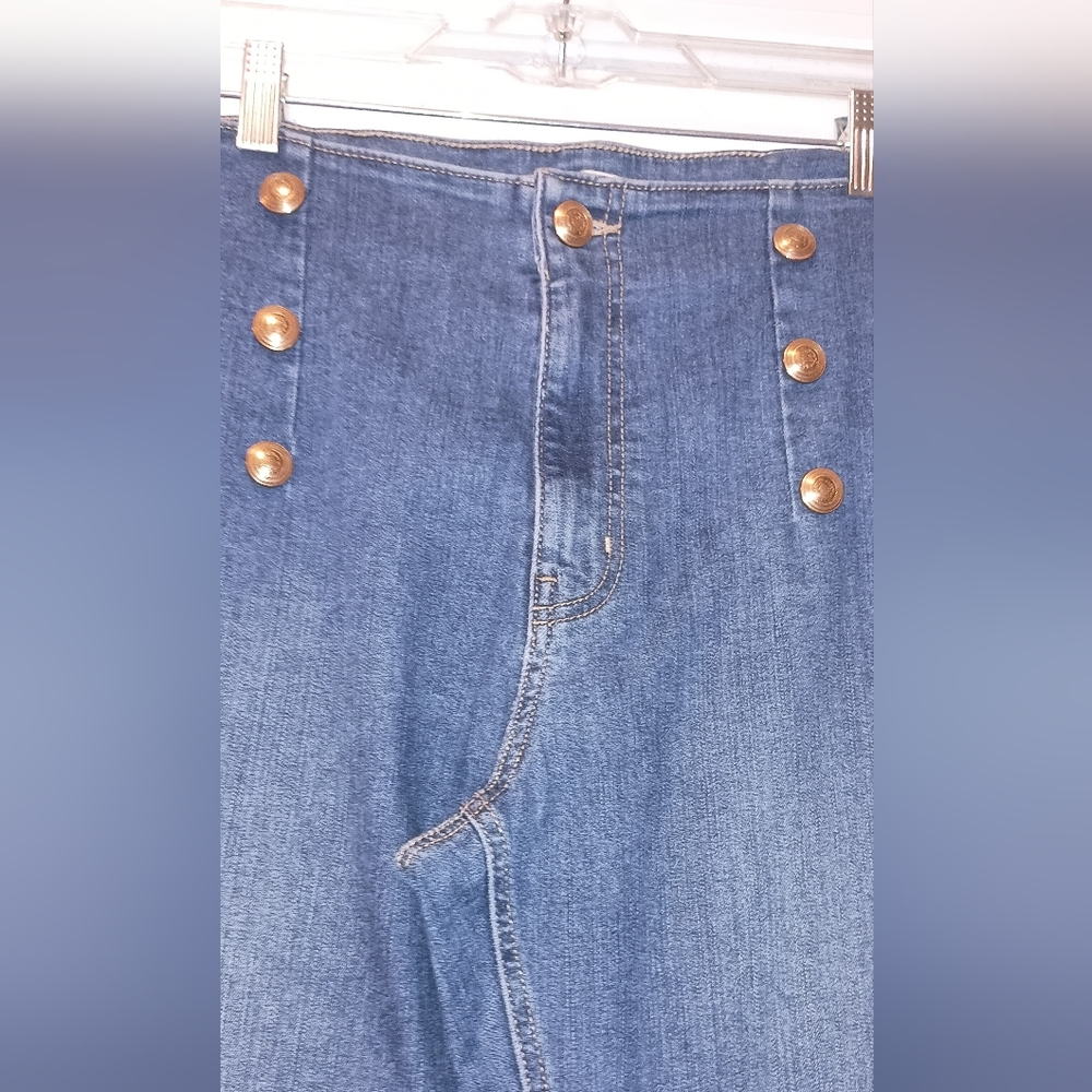 1946 Denim Brand Wide leg Women's Sailor jeans 14 - Picture 8 of 9